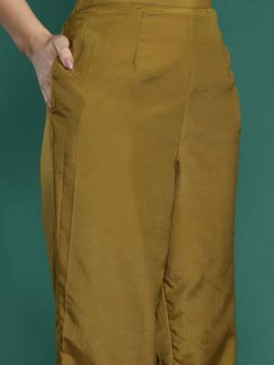 Women Ethnic Motifs Woven Design Kurta with Trousers & With Dupatta 4