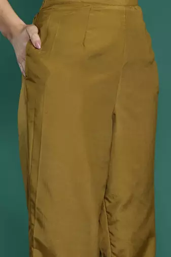 Women Ethnic Motifs Woven Design Kurta with Trousers & With Dupatta
