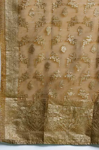Women Ethnic Motifs Woven Design Kurta with Trousers & With Dupatta