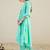 Women Ethnic Motifs Printed Regular Thread Work Pure Cotton Kurta with Trousers & With Dupatta