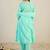 Women Ethnic Motifs Printed Regular Thread Work Pure Cotton Kurta with Trousers & With Dupatta