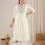 Women Floral Embroidered Empire Thread Work Pure Cotton Kurta with Trousers & With Dupatta