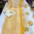 Women's Cotton Lehriya Printed Kurta and Floral print  Pant with Dupatta Set