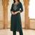 Women Ethnic Motifs Embroidered Regular Thread Work Kurta with Trousers