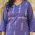 Ethnic Motifs Embroidered Thread Work Pure Cotton Straight Kurta With Trousers