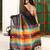 women's royal rainbow soft mul cotton blend saree with blouse piece