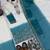 White And Teal Color Sequence And Embroidery Work Georgette Salwar Suit