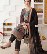 Women Ethnic Motifs Printed Regular Mirror Work Kurta with Palazzos & With Dupatta