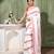 women's red white diamond   cotton blend tant saree with blouse piece