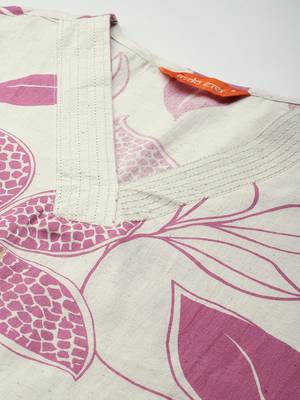 Floral Printed Pure Cotton A-Line Kurta with Palazzos 2