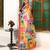 women's canvas design soft cotton blend  saree with blouse piece