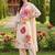 Women Floral Printed Regular Linen Kurta with Trousers & With Dupatta