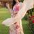 Women Floral Printed Regular Linen Kurta with Trousers & With Dupatta
