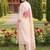 Women Floral Printed Regular Linen Kurta with Trousers & With Dupatta