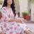 Women Floral Printed Regular Pure Cotton Kurta with Trousers