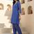 Women Ethnic Motifs Printed Regular Thread Work Kurti with Trousers