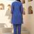 Women Ethnic Motifs Printed Regular Thread Work Kurti with Trousers