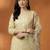 Women Floral Printed Regular Thread Work Linen Kurta with Trousers & With Dupatta