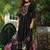 Floral Embroidered Notch neck Thread Work Straight Kurta With Trouser & Dupatta