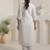 Women Floral Embroidered Thread Work Kurta With Trousers & Dupatta Kurta Sets