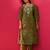 Women Ethnic Motifs Printed Straight Thread Work Kurta with Trousers