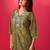 Women Ethnic Motifs Printed Straight Thread Work Kurta with Trousers