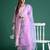 Ethnic Motifs Zari Embroidered Kurta With Trousers & Dupatta