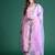 Ethnic Motifs Zari Embroidered Kurta With Trousers & Dupatta