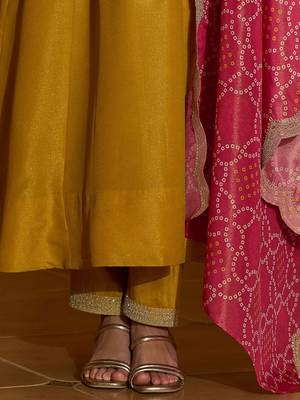 Women Ethnic Motifs Embroidered Panelled Sequinned Kurta with Trousers & With Dupatta 3