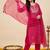 Women Bandhani Printed Regular Thread Work Kurta with Trousers & With Dupatta