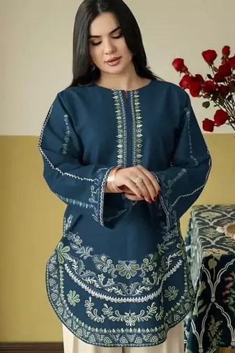blue white roman silk palazzo sharara salwar suit collection semi stitched