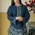 blue white roman silk palazzo sharara salwar suit collection semi stitched