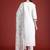 Floral Embroidered Thread Work Pure Cotton Kurta with Trousers & With Dupatta