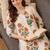 Women Floral Printed Regular Pure Cotton Kurta with Trousers