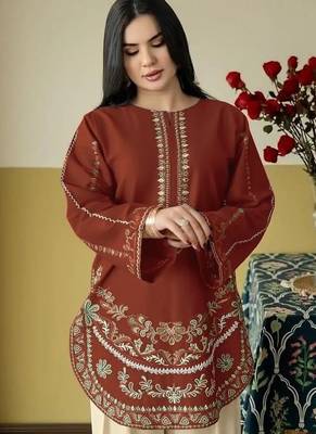 red white roman silk palazzo sharara salwar suit collection semi stitched 2