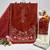 red white roman silk palazzo sharara salwar suit collection semi stitched