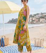 Women Floral Printed Regular Pure Cotton Kurta with Trousers