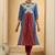 Women Floral Printed Panelled Pure Cotton Kurta with Trousers