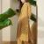 Women Mustard Printed Regular V-Neck Pure Cotton Kurta Sets