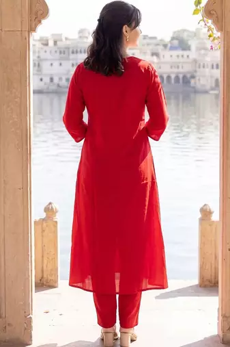 Women Empire Kurta with Trousers & With Dupatta