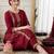 Women Ethnic Motifs Embroidered Regular Sequinned Kurta with Trousers & With Dupatta