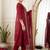 Women Ethnic Motifs Embroidered Regular Sequinned Kurta with Trousers & With Dupatta