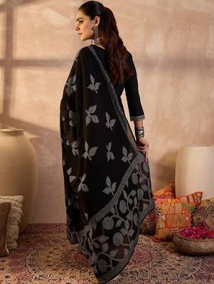 Women Ethnic Motifs Embroidered Regular Mirror Work Pure Cotton Kurta with Trousers & With Dupatta 4