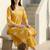 Women Ethnic Motifs Printed Regular Beads and Stones Pure Cotton Kurta with Trousers
