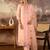 Women Floral Embroidered Round Neck Sequinned Kurta with Trousers & Dupatta