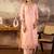 Women Floral Embroidered Round Neck Sequinned Kurta with Trousers & Dupatta