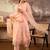 Women Floral Embroidered Round Neck Sequinned Kurta with Trousers & Dupatta