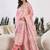 Floral Printed Round Neck Straight Kurta With Trousers & Dupatta