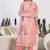 Floral Printed Round Neck Straight Kurta With Trousers & Dupatta