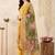 Women Ethnic Woven design Regular Thread Work Kurta with Trousers & With Dupatta